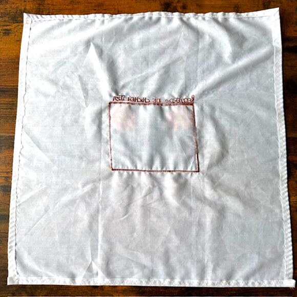 VTG Handmade Multicolor Cross-Stitch 18X18 Linen Mayan Ruins Primitive Decor Art - Picture 10 of 12